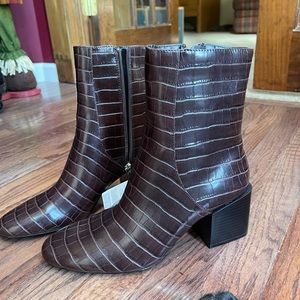 Zara brown ankle boots size 8
